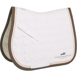 Schockemöhle Schabracke Air Cool II Springen Weiß/Orange WB