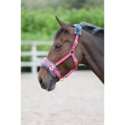 Shires Kapzaum Fleece Pink