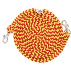 F.R.A. Zügel Madora Geflochtene Baumwolle Rot/Gelb 300cm