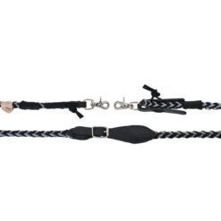 F.R.A. Zügel Tamar Geflochtene Baumwolle Anthrazit/Grau/Rosa 300cm