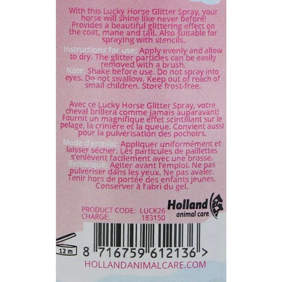 Lucky Horse Glitzerspray Unicorn Türkis 250 Ml 5 Lucky Horse Glitzerspray Unicorn Türkis 250 Ml – Bild 3