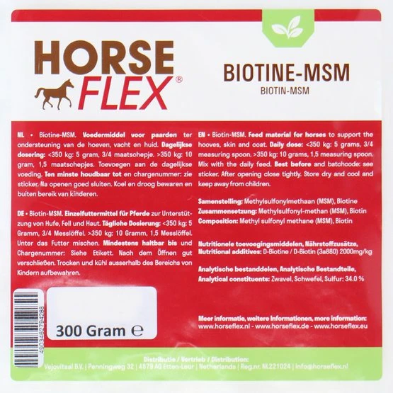 HorseFlex Biotine-MSM Nachfüllung 5 HorseFlex Biotine-MSM Nachfüllung – Bild 3