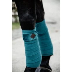 Kentucky Horsewear Kentucky Bandagen Polar Fleece Velvet Smaragdgrün Warmblut