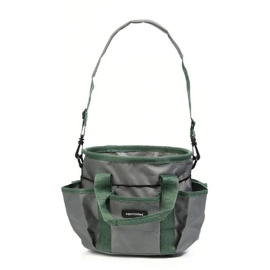 EQUITHÈME Putztasche Multi Pockets Grau/Grün 3 EQUITHÈME Putztasche Multi Pockets Grau/Grün