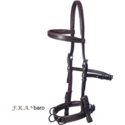 F.R.A. Kapzaum Baro Leder Schwarz -Waldhausen Verkaufe fra baro havanna front.0e59e1 2