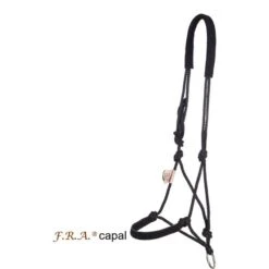 F.R.A. Reit- Ausbildungshalfte Capal Nubuck Profi Schwarz Pony