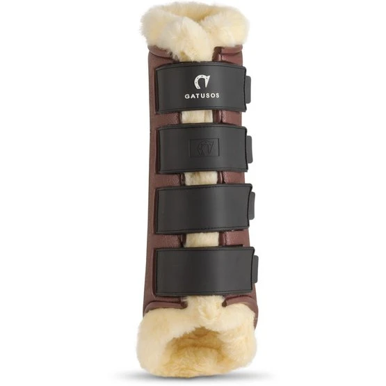 Gatusos Sehnenschutz Royal Hinter Synthetische Wolle Braun Warmblut 3 Gatusos Sehnenschutz Royal Hinter Synthetische Wolle Braun Warmblut