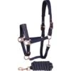 Harry's Horse Halfterset Denici Cavalli Bosque Satin Navy -Waldhausen Verkaufe hh 31002450 navy.b28888