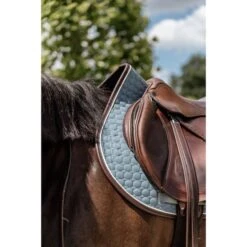 Kentucky Horsewear Kentucky Spring Satteldecke Classic Leder Dusty Blue Warmblut -Waldhausen Verkaufe kentucky 485a1282.22262e