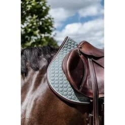 Kentucky Horsewear Kentucky Spring Satteldecke Classic Leder Dusty Green Warmblut -Waldhausen Verkaufe kentucky 485a1422.36afb0