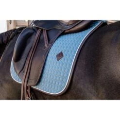 Kentucky Horsewear Kentucky Dressur Satteldecke Classic Leder Dusty Blue Warmblut -Waldhausen Verkaufe kentucky 485a7806.6b3a0f