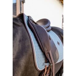 Kentucky Horsewear Kentucky Dressur Satteldecke Classic Leder Dusty Blue Warmblut -Waldhausen Verkaufe kentucky 485a7808.c51cd6