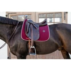 Kentucky Horsewear Kentucky Dressur Satteldecke Classic Leder Dusty Blue Warmblut -Waldhausen Verkaufe kentucky 485a7919.703643 1