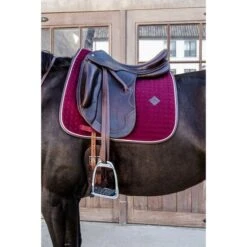 Kentucky Horsewear Kentucky Dressur Satteldecke Classic Leder Dusty Blue Warmblut -Waldhausen Verkaufe kentucky 485a7920.99fa84 1