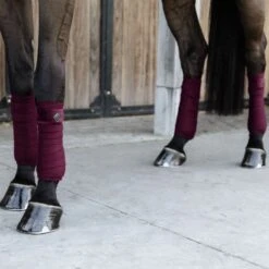 Kentucky Horsewear Kentucky Bandagen Polar Fleece Velvet Bordeaux Warmblut