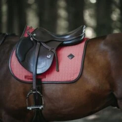 Kentucky Horsewear Kentucky Springsatteldecke Color Edition Leder Corale Warmblut