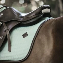 Kentucky Horsewear Kentucky Springsatteldecke Color Edition Leder Corale Warmblut -Waldhausen Verkaufe kentucky spring zadeldekje color ed leather mint 1.70084b 1