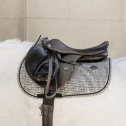 Kentucky Horsewear Kentucky Schabracke Pied-de-Poule Springen Schwarz Warmblut -Waldhausen Verkaufe kentucky zadeldekje pied de poule springen brown.e87663