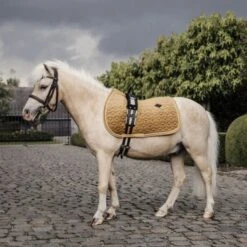 Kentucky Horsewear Kentucky Schabracke Velvet Old Rose Pony -Waldhausen Verkaufe kentucky zadeldekje velvet geel pony.a5760b 2