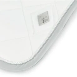 Mrs. Ros Schabracke Iconic CC Spring Performance White VB/WB -Waldhausen Verkaufe mrs 1137 zadeldekje wit logo detail dekje.e5af85