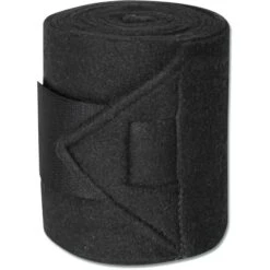 Waldhausen Bandagen Star Fleece 4 Stück Schwarz 2,4m