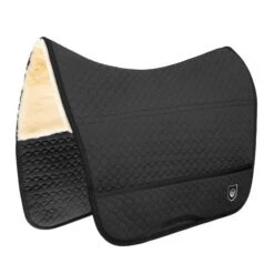 Werner Christ Schabracke Champ Fur Iberica Bareback Pad Schwarz/Naturell